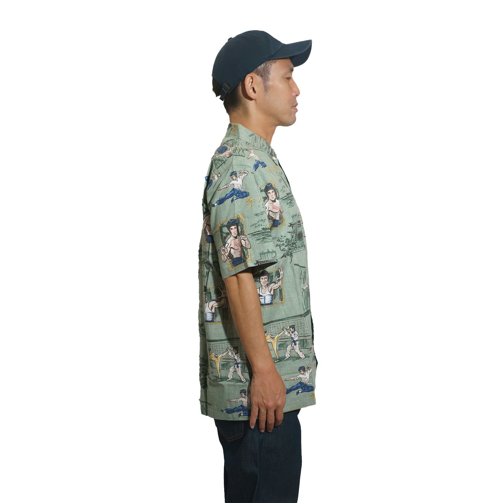 レインスプーナー×ブルース・リーREYNSPOONERXBRUCELEE半袖アロハシャツリトルドラゴン