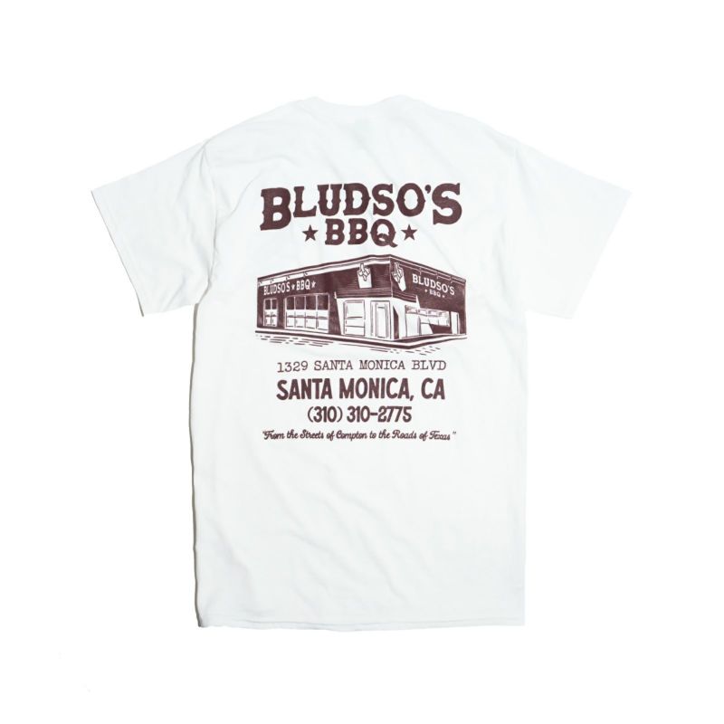 ブラッドソーズべーべキューBLUDSO’SBBQオリジナルTシャツショップ当店別注ホワイト