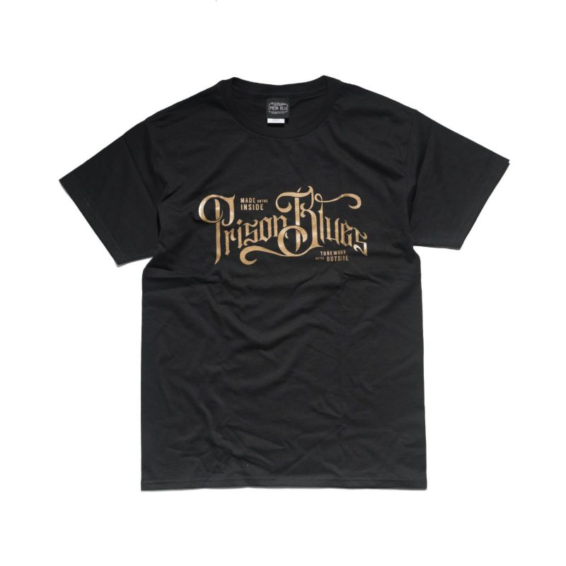 プリズンブルース PRISON BLUES 半袖 スクリプトロゴ Tシャツ | Jalana | ジャラーナ