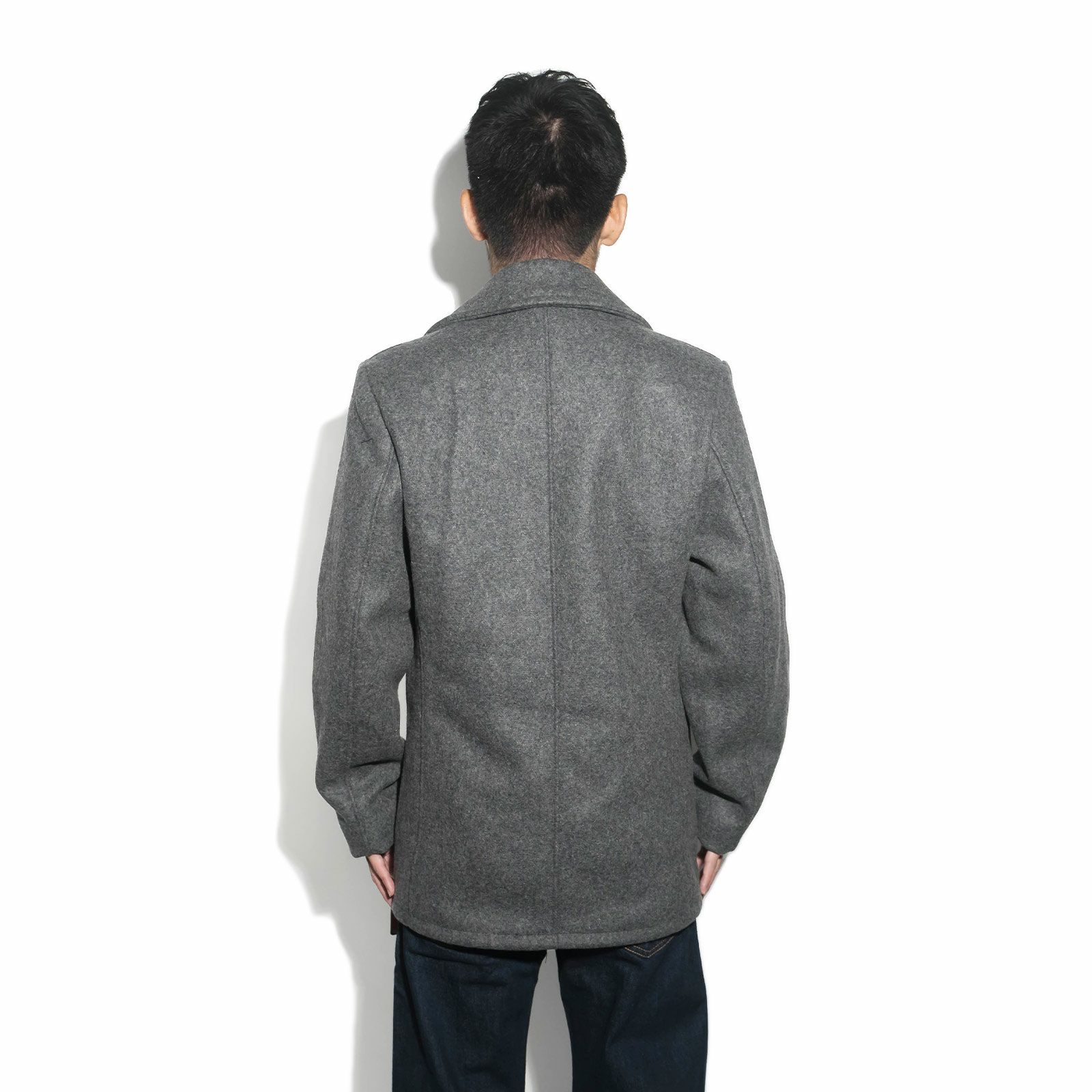 ショットSCHOTT当店別注756JALメンズウールシングルピーコートサテンライニング