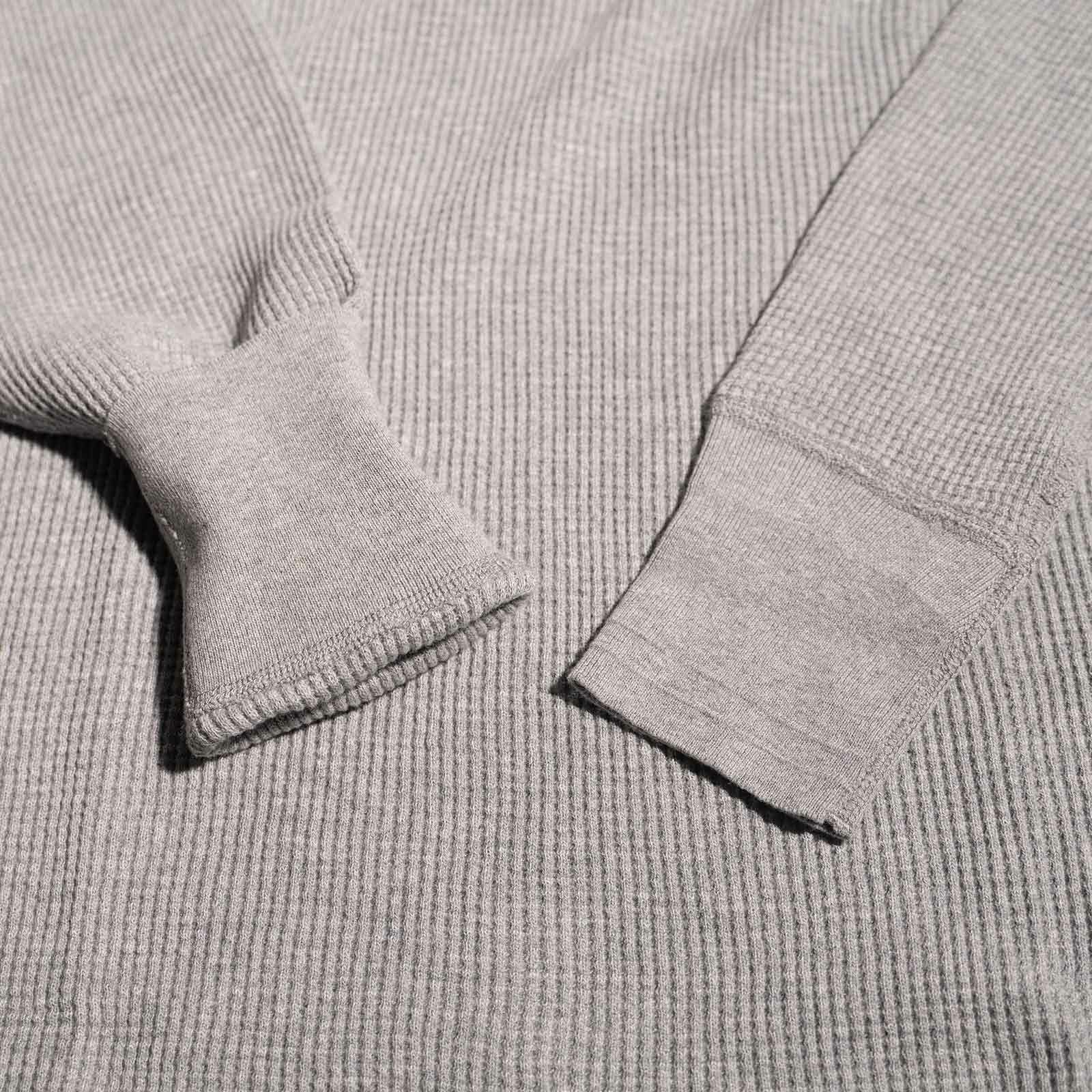 ヘルスニットHealthknit52016サーマルキングワッフルヘンリーネック長袖パッケージ入り