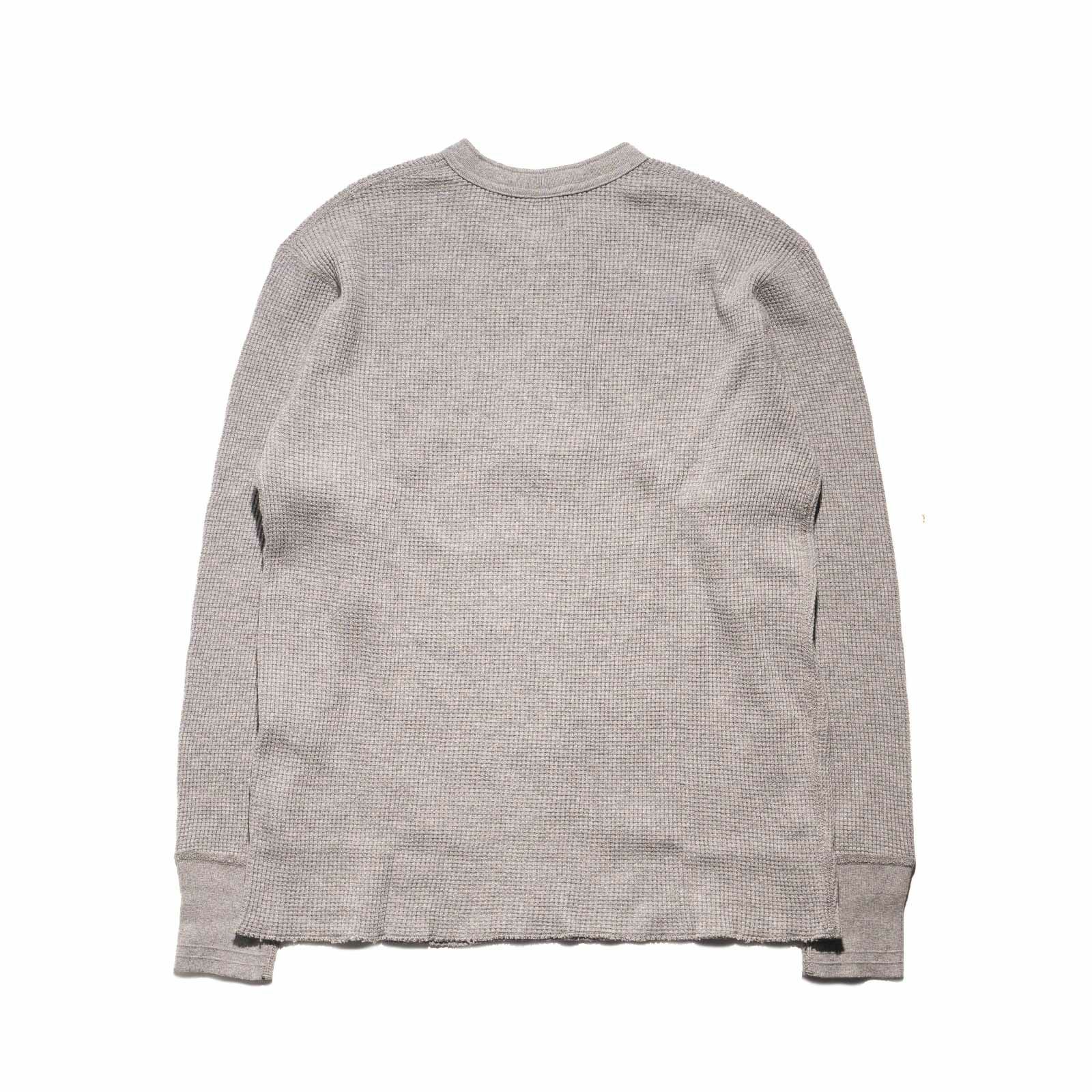 ヘルスニットHealthknit52016サーマルキングワッフルヘンリーネック長袖パッケージ入り