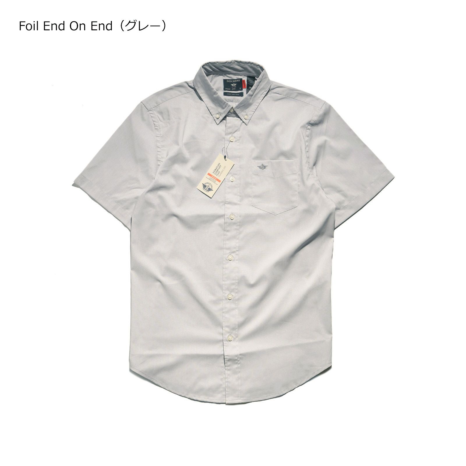 ドッカーズDOCKERSショートスリーブシグネチャーコンフォートフレックスシャツクラッシックフィット