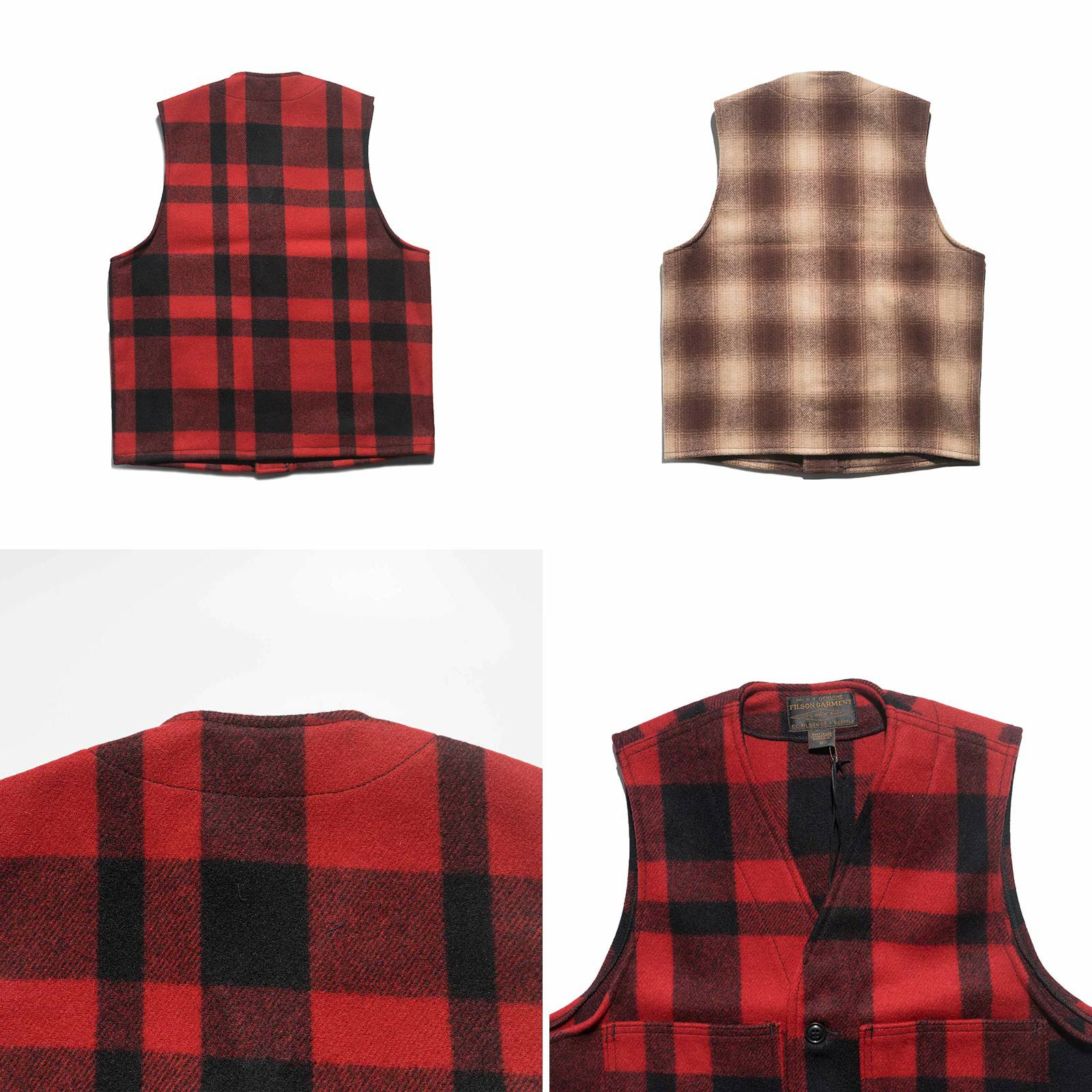 フィルソンFILSONマッキーノウールベストチェック