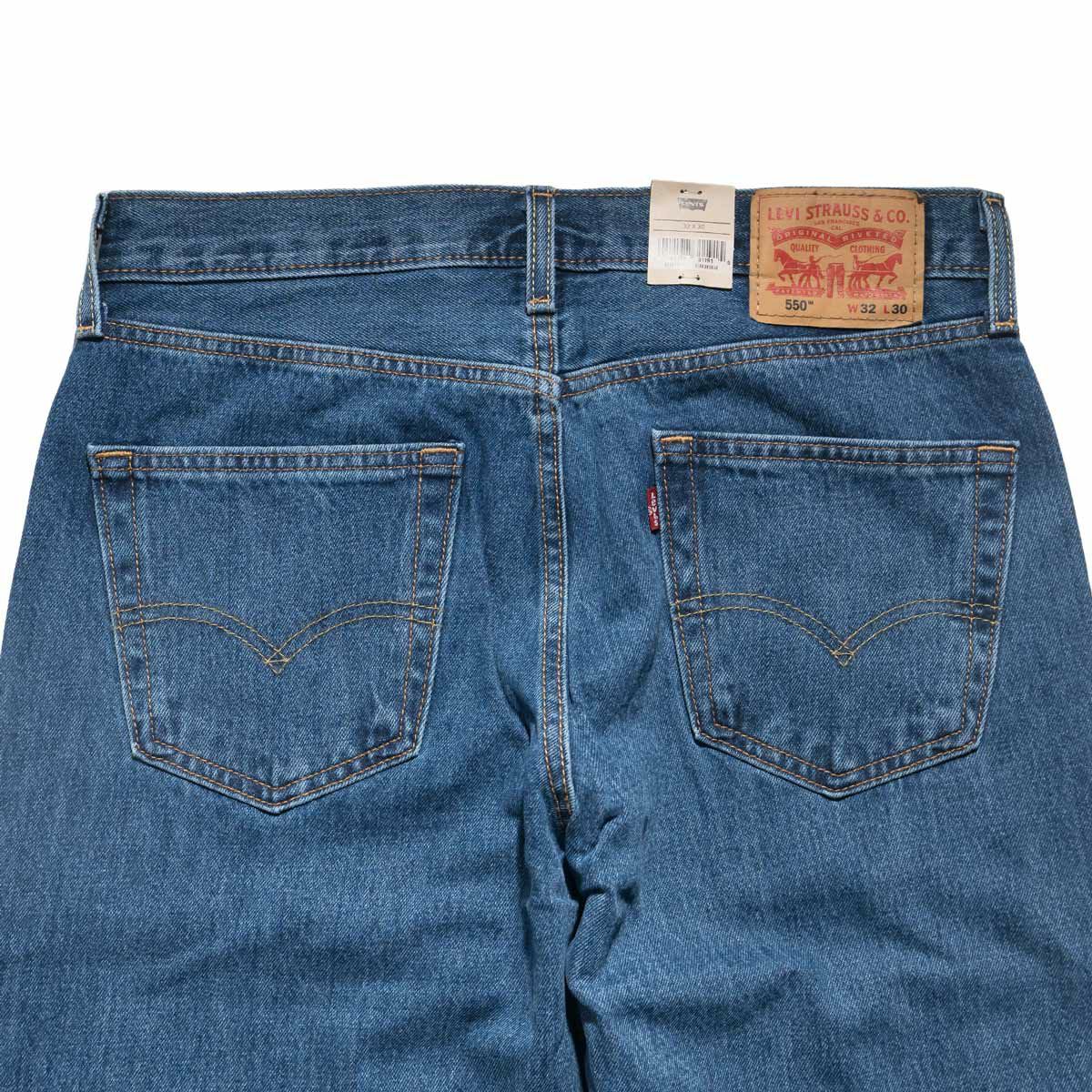 リーバイスLEVI’S550-4891リラックスドフィットジーンズミディアムストーンウォッシュ