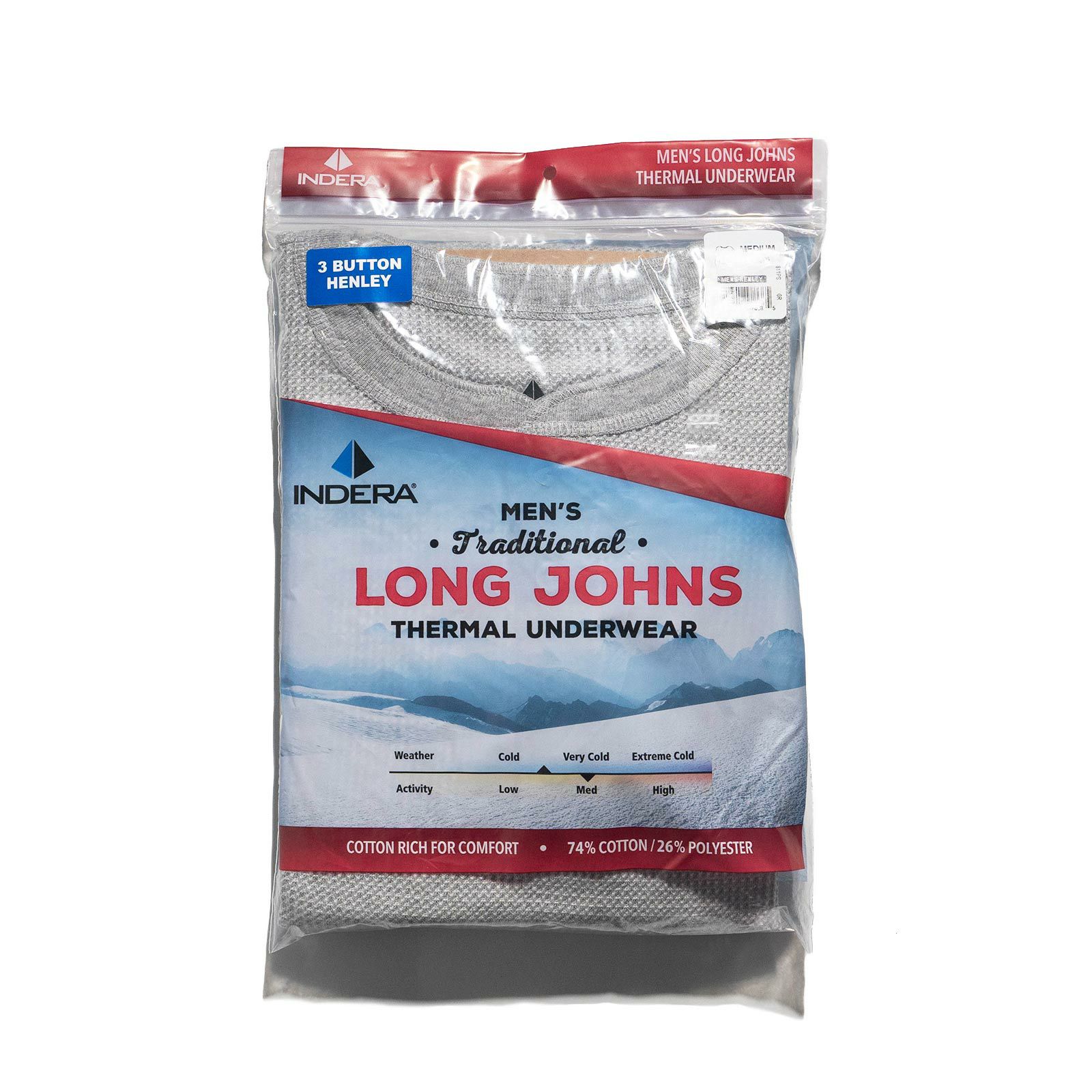 インデラミルズINDERAMILLS811PSLONGJOHNSサーマルヘンリーネックアンダーウェア