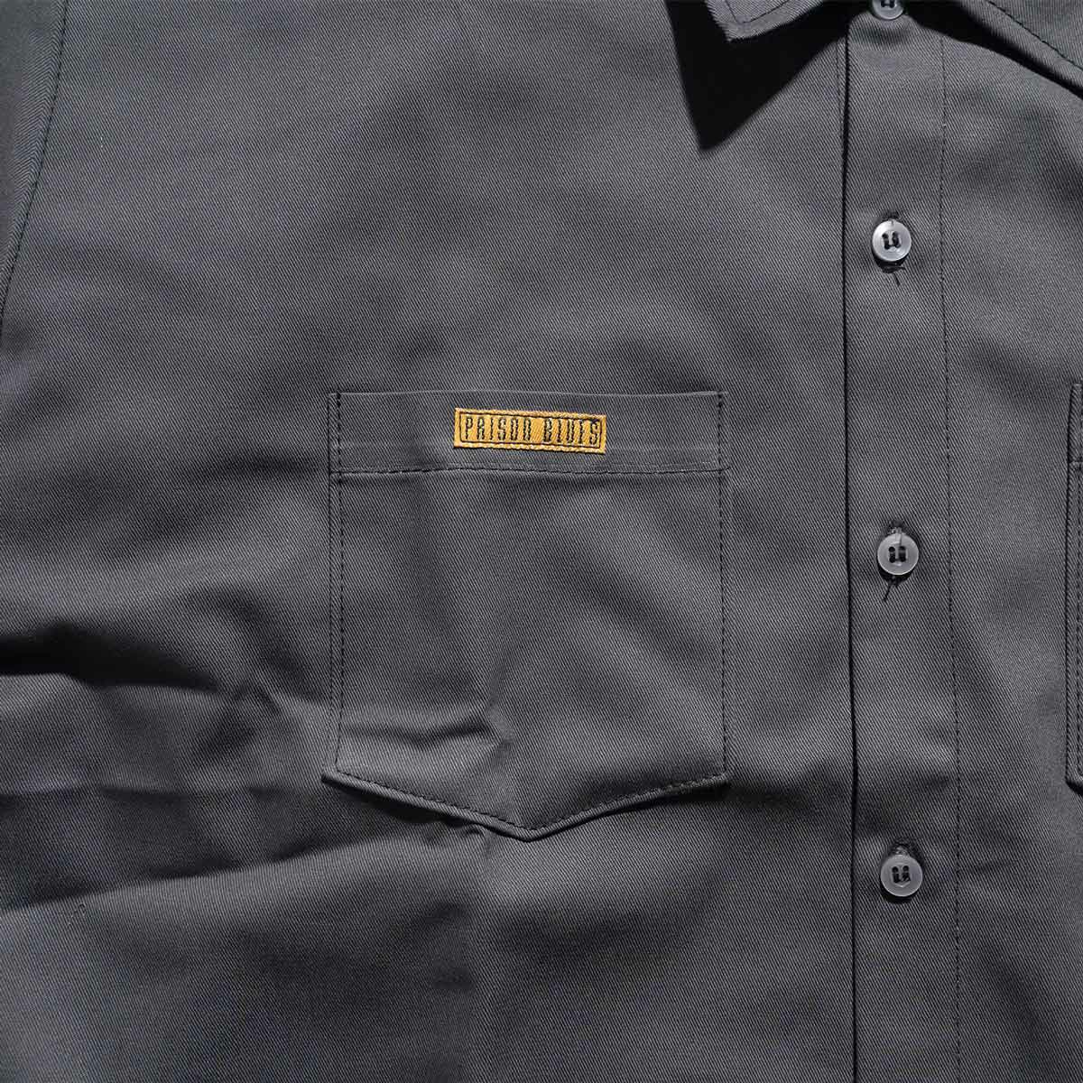 プリズンブルースPRISONBLUES長袖8オンスツイルワークシャツ