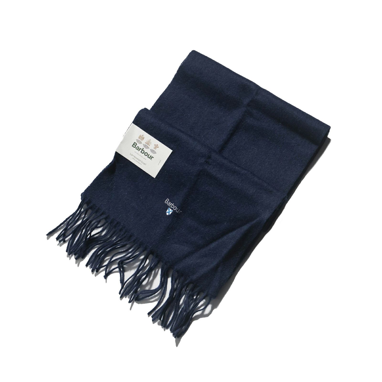バブアーBarbourプレーンラムズウールスカーフ