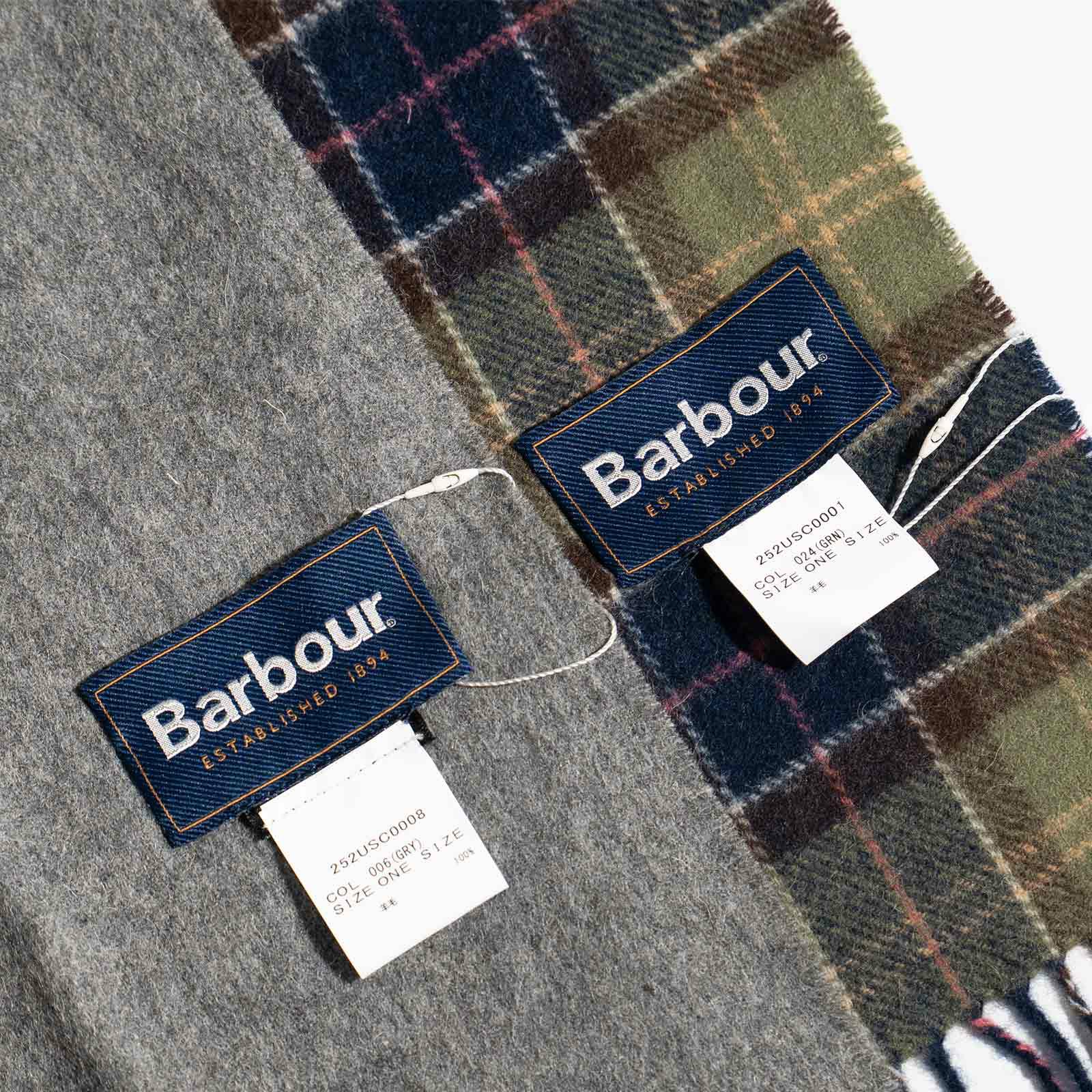 バブアーBarbourプレーンラムズウールスカーフ