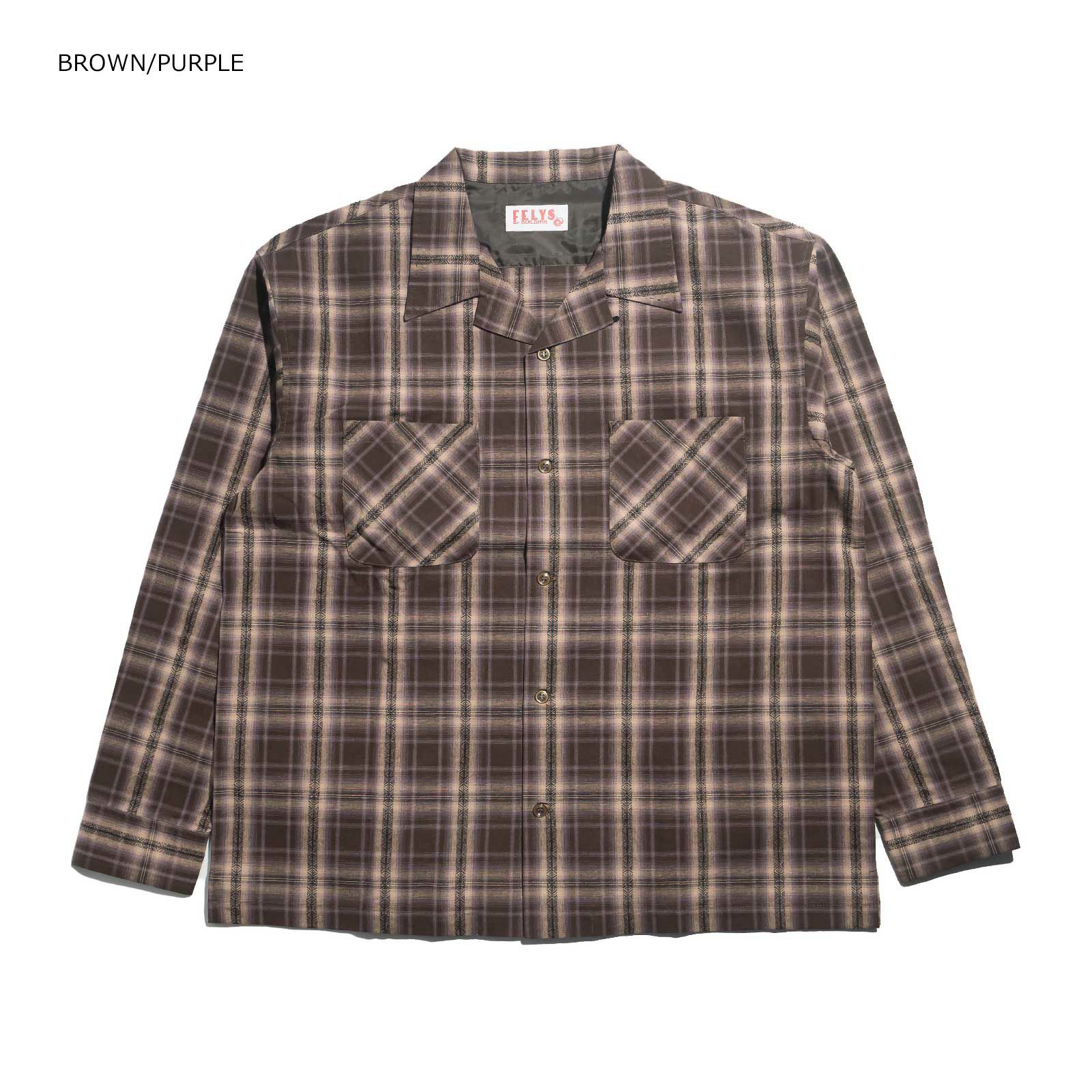 フェリスXビルドインクFELYSXBUILDINKオープンカラーシャツ