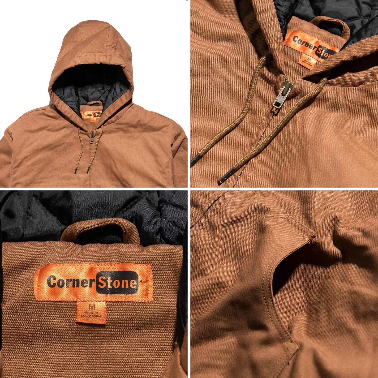 コーナーストーンCORNERSTONEJ763Hダッククロスフーデッドワークジャケット