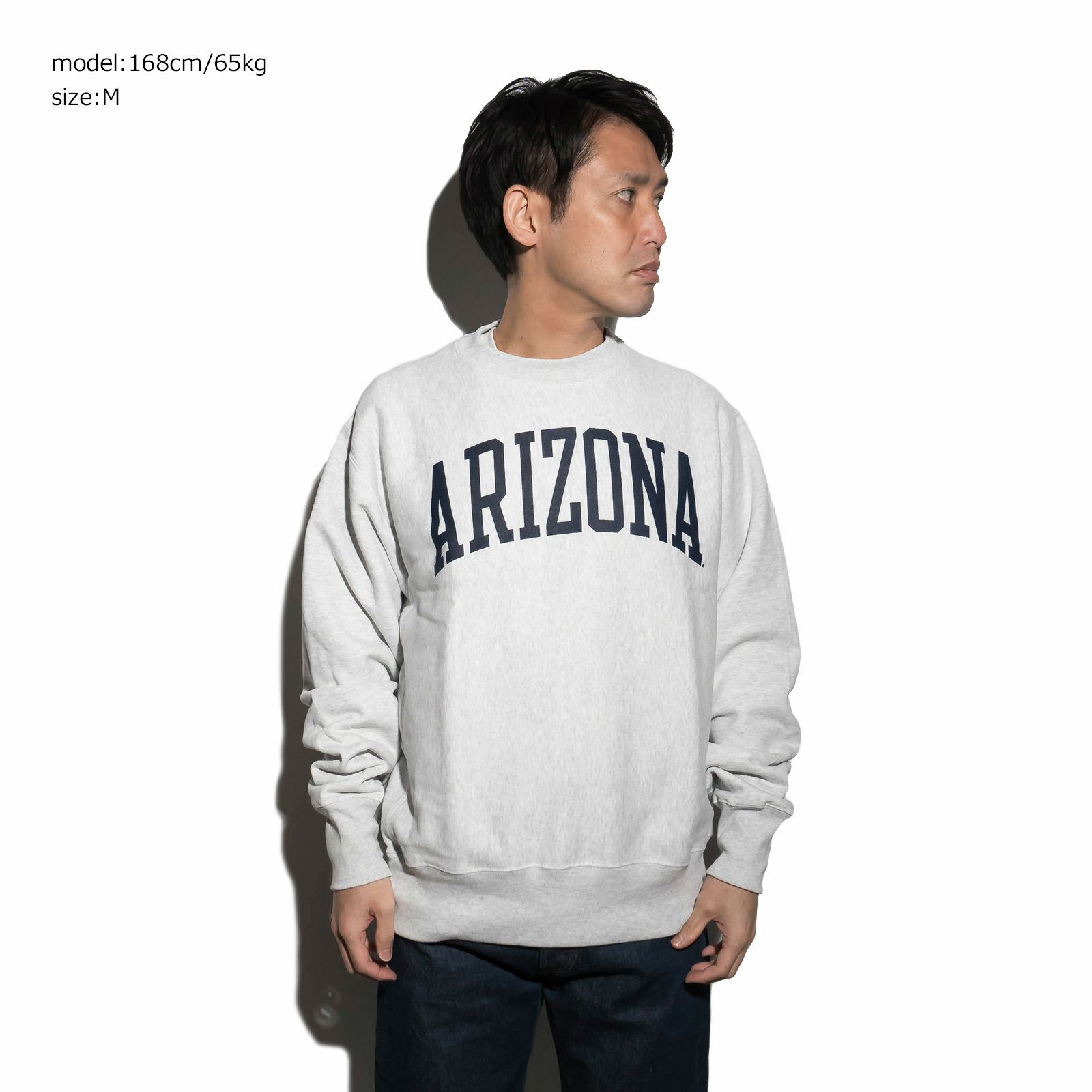 UNIVERSITYOFARIZONAオフィシャルクルーネックカレッジスウェットチャンピオンリバースウィーブ