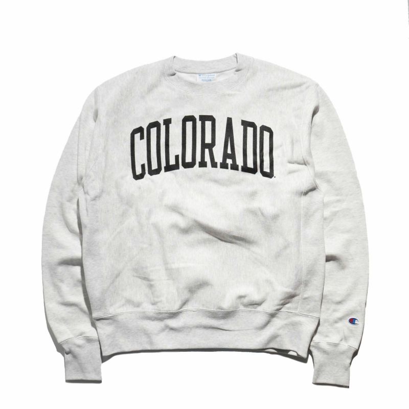 UNIVERSITYOFCOLORADOオフィシャルクルーネックカレッジスウェットチャンピオンリバースウィーブ