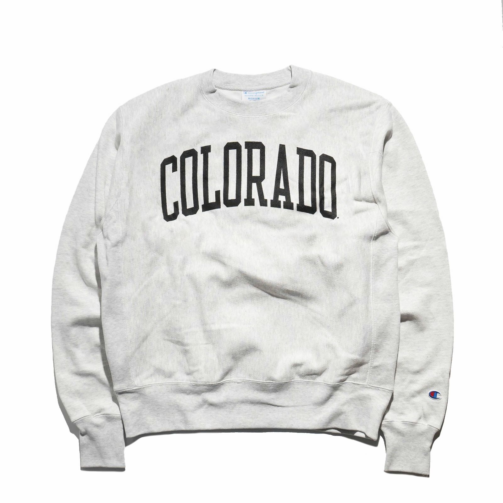 UNIVERSITYOFCOLORADOオフィシャルクルーネックカレッジスウェットチャンピオンリバースウィーブ