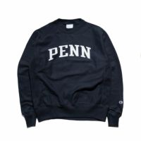 UNIVERSITYOFPENNSYLVANIAオフィシャルクルーネックカレッジスウェットチャンピオンリバースウィーブ