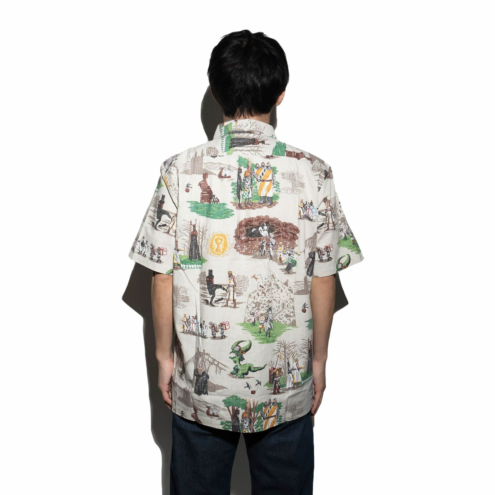 レインスプーナー×モンティパイソンREYNSPOONERXMONTYPYTHON半袖アロハシャツモンティパイソン＆ホーリーグレイル