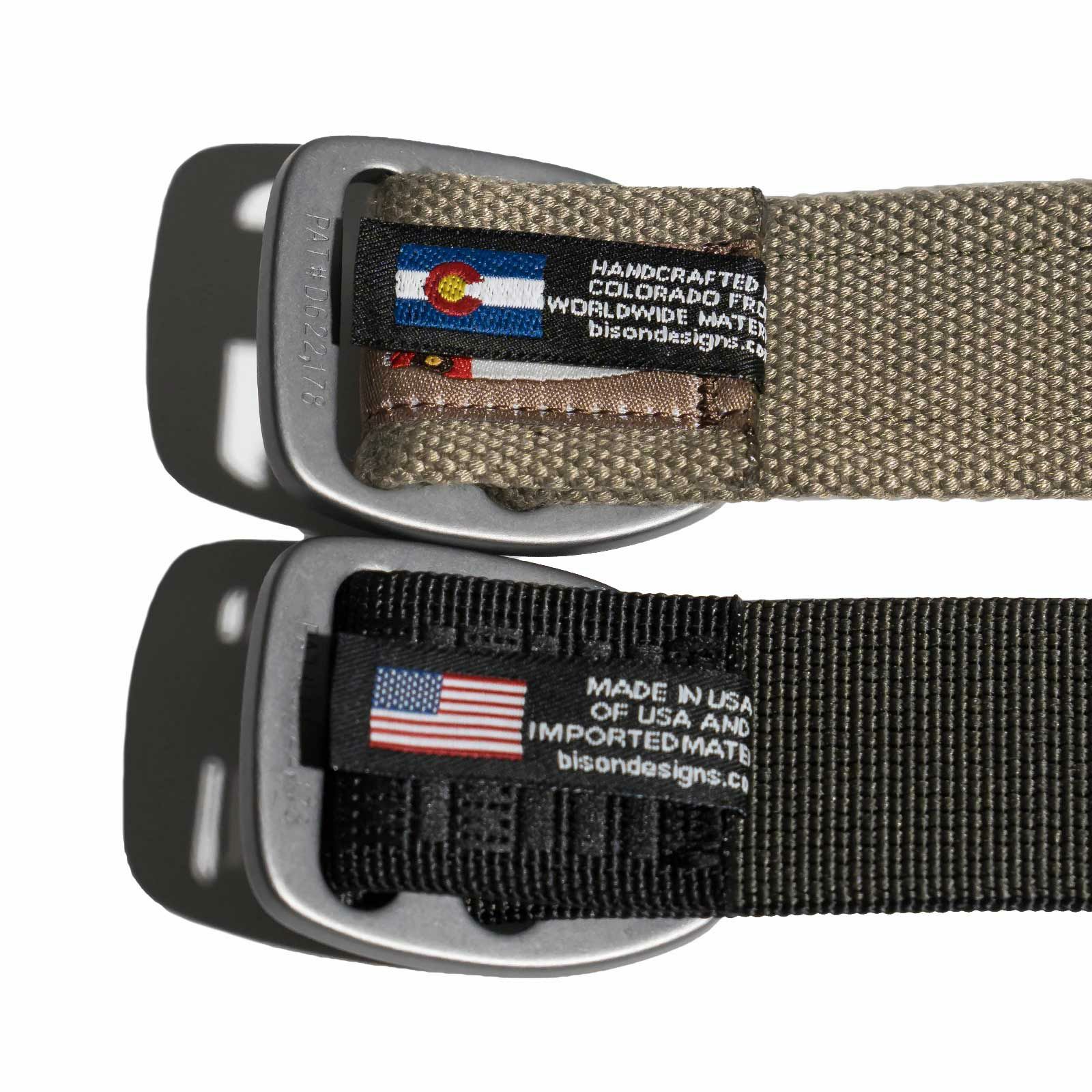 バイソンデザインズBISONDESIGNS38mmタップキャップベルトアメリカ製｜メンズウェブベルトボトルオープナー栓抜きアウトドアMADEINUSA