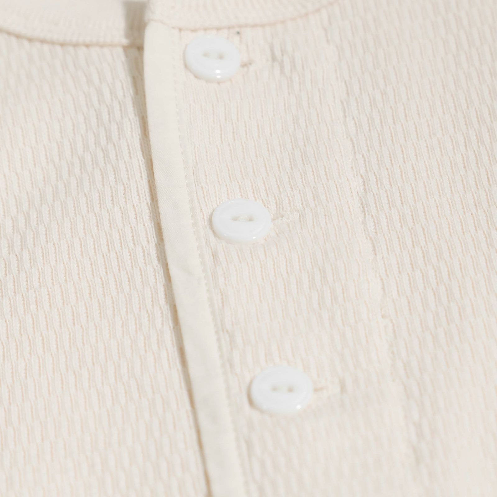 ヘルスニットHealthknit52028サーマルキングラッセルハニカムヘンリーネック半袖パッケージ入り