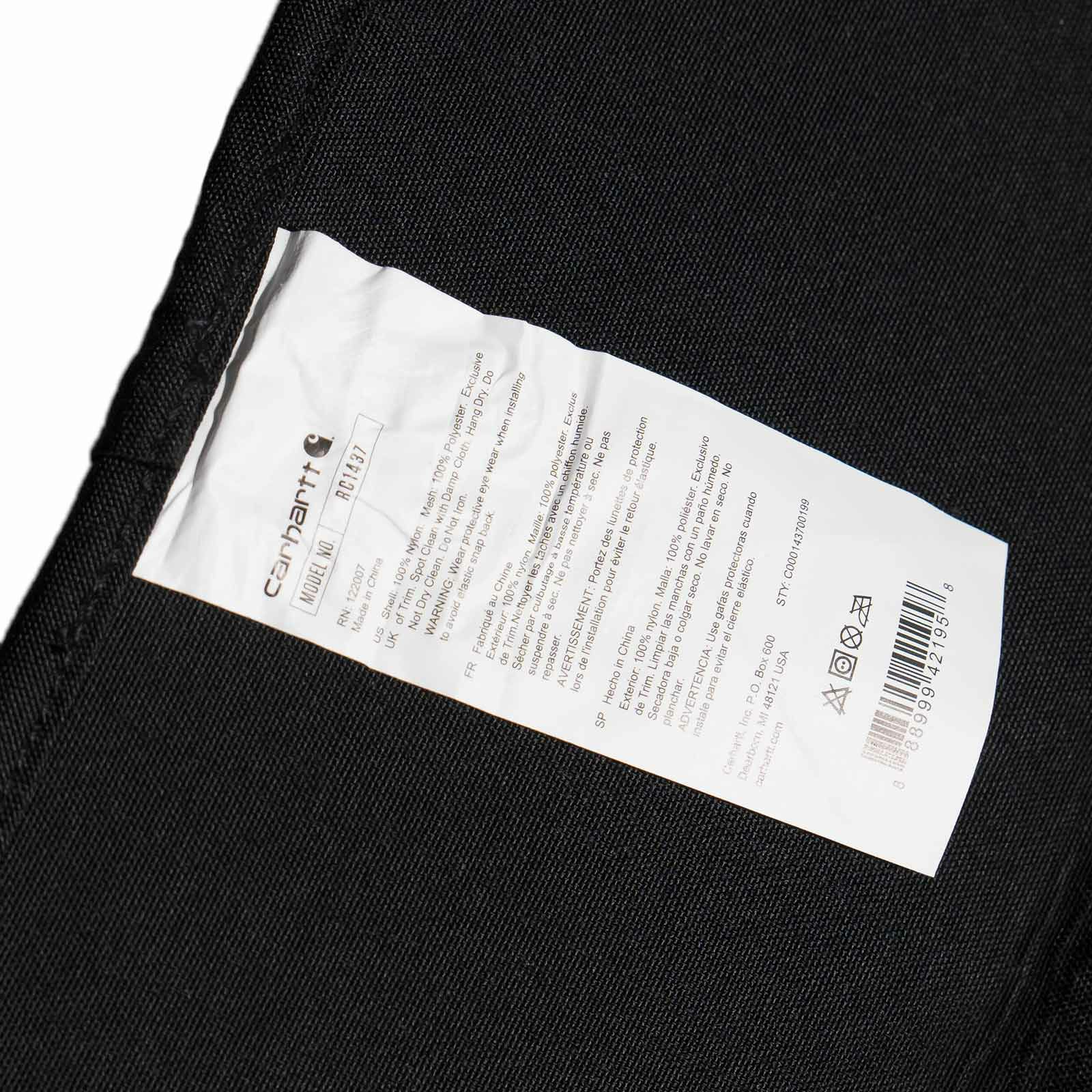 カーハートCarharttユニバーサルナイロンダックシートオーガナイザー