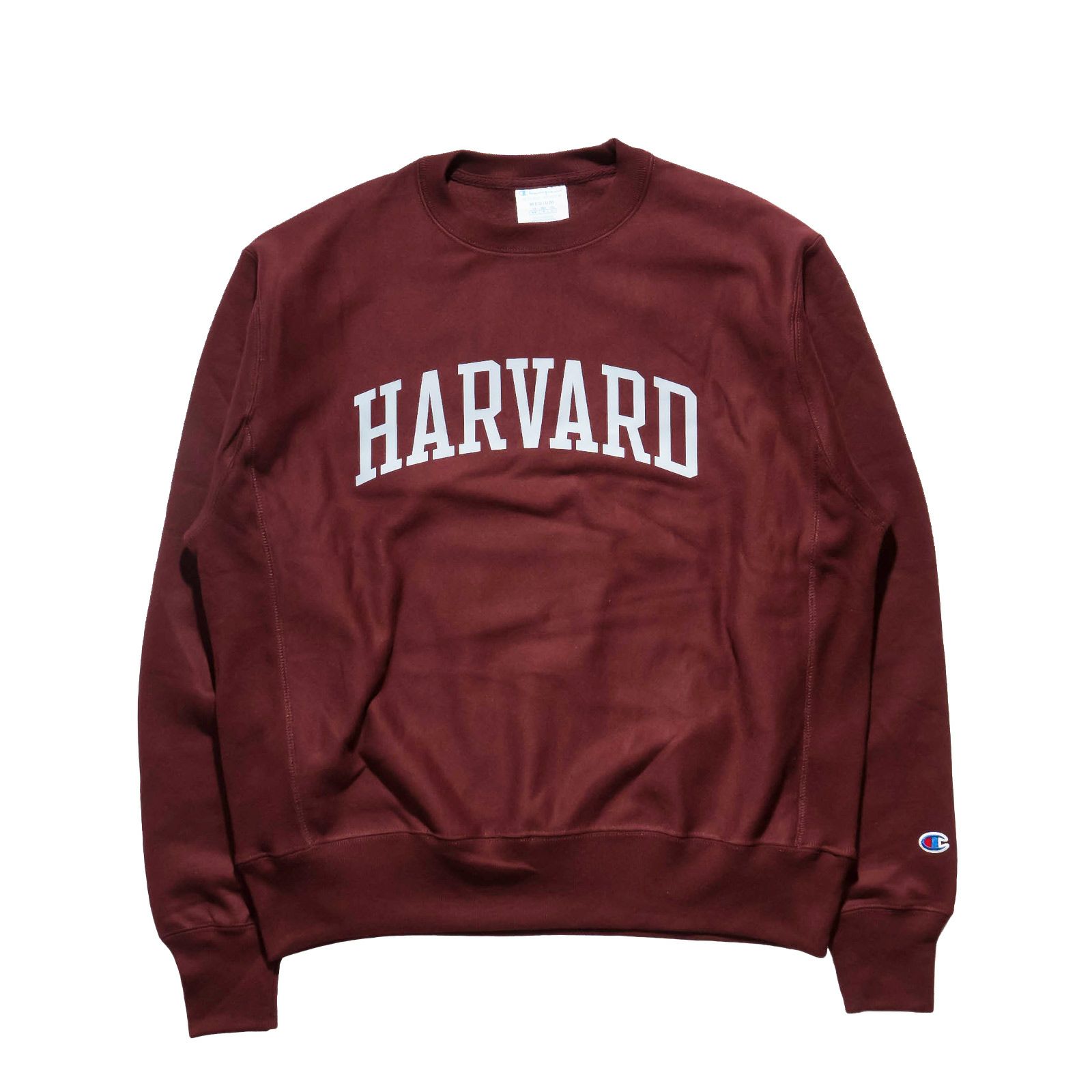 HARVARDUNIVERSITYオフィシャルクルーネックカレッジスウェットチャンピオンリバースウィーブ