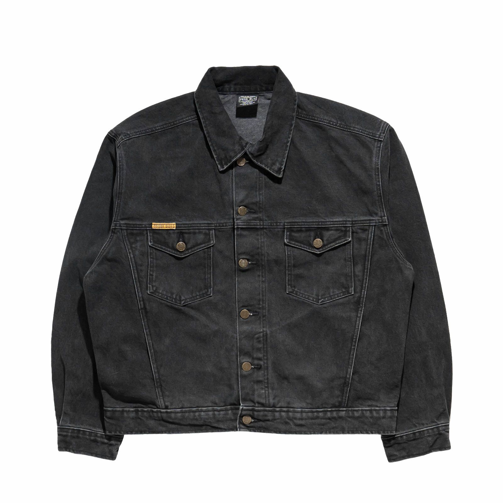 プリズンブルースPRISONBLUESウエスタンジャケットオリジナルユーズドウォッシュニュースクールブラック