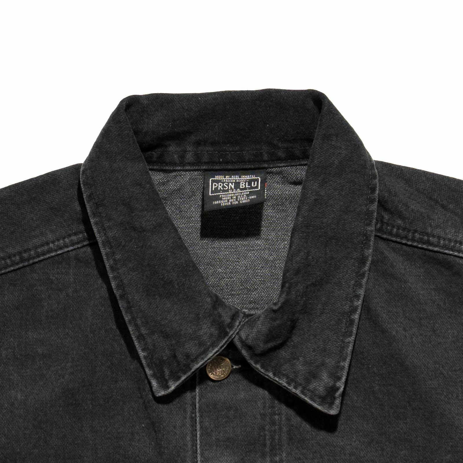 プリズンブルースPRISONBLUESウエスタンジャケットオリジナルユーズドウォッシュニュースクールブラック