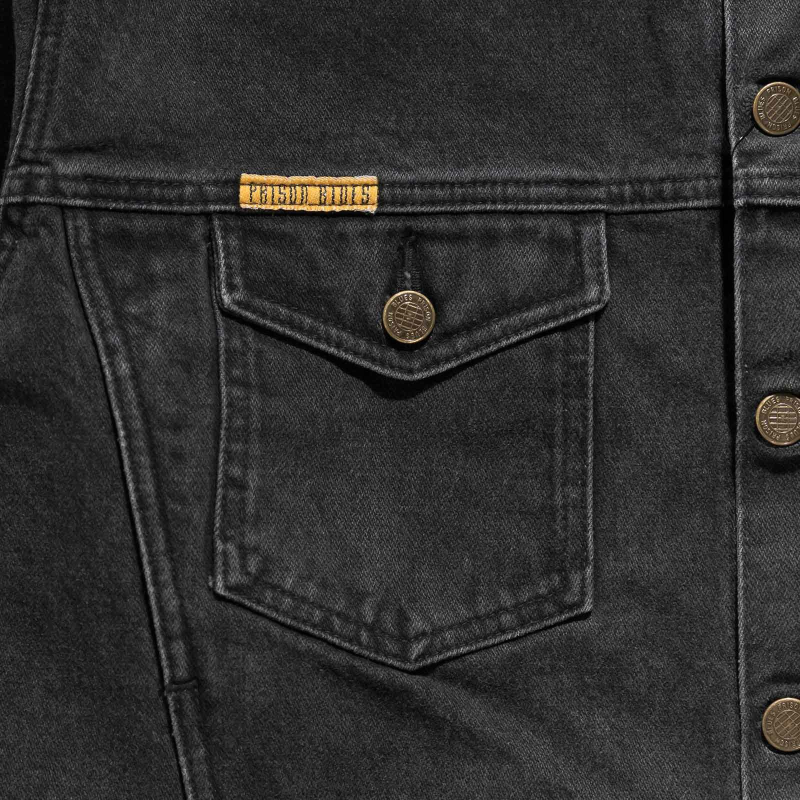 プリズンブルースPRISONBLUESウエスタンジャケットオリジナルユーズドウォッシュニュースクールブラック