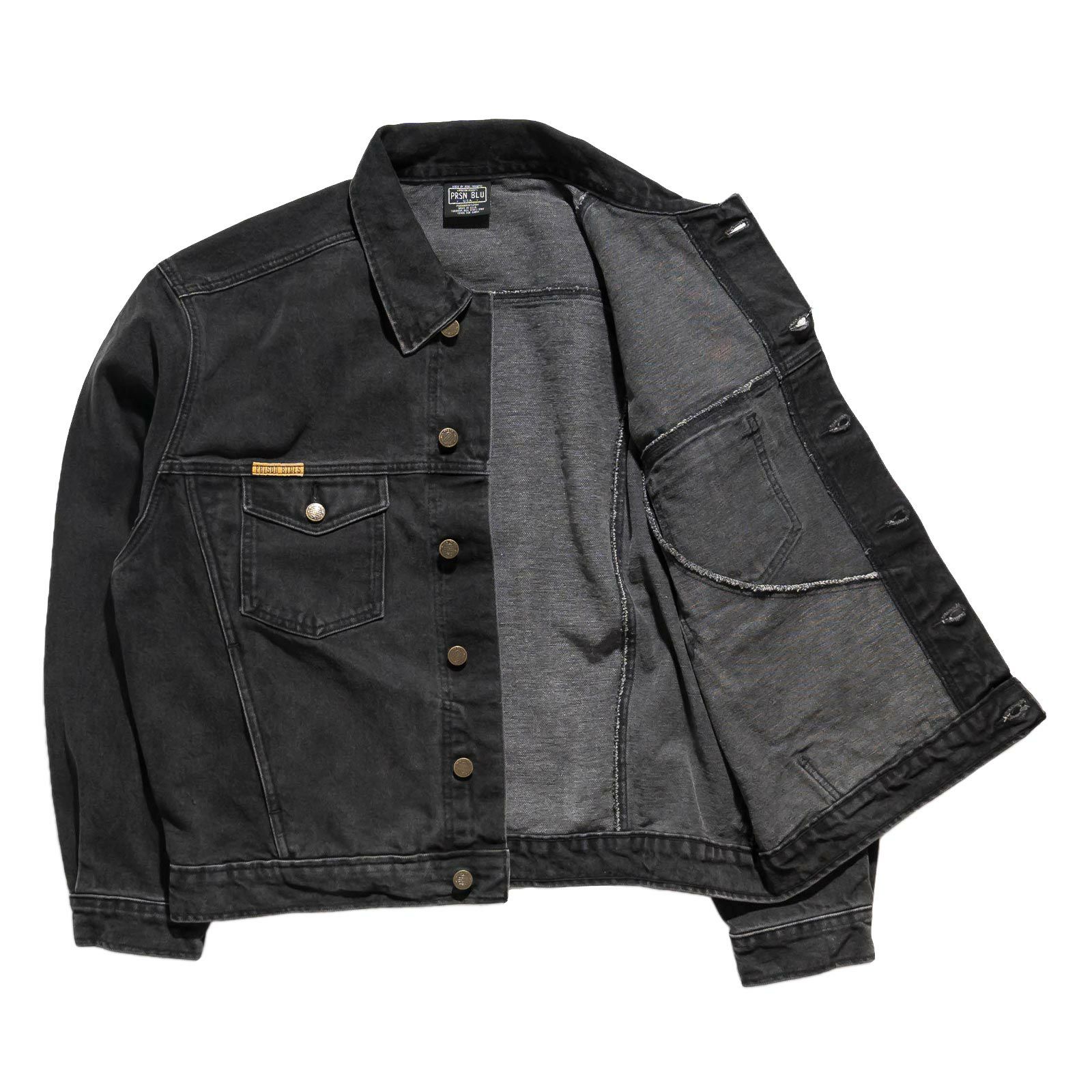 プリズンブルースPRISONBLUESウエスタンジャケットオリジナルユーズドウォッシュニュースクールブラック