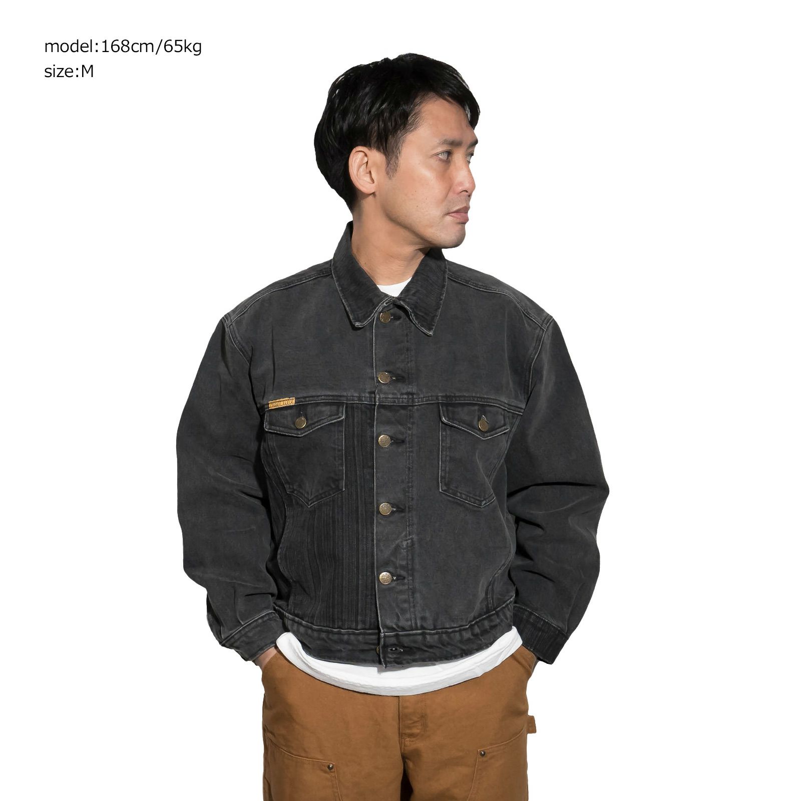 プリズンブルースPRISONBLUESウエスタンジャケットオリジナルユーズドウォッシュニュースクールブラック