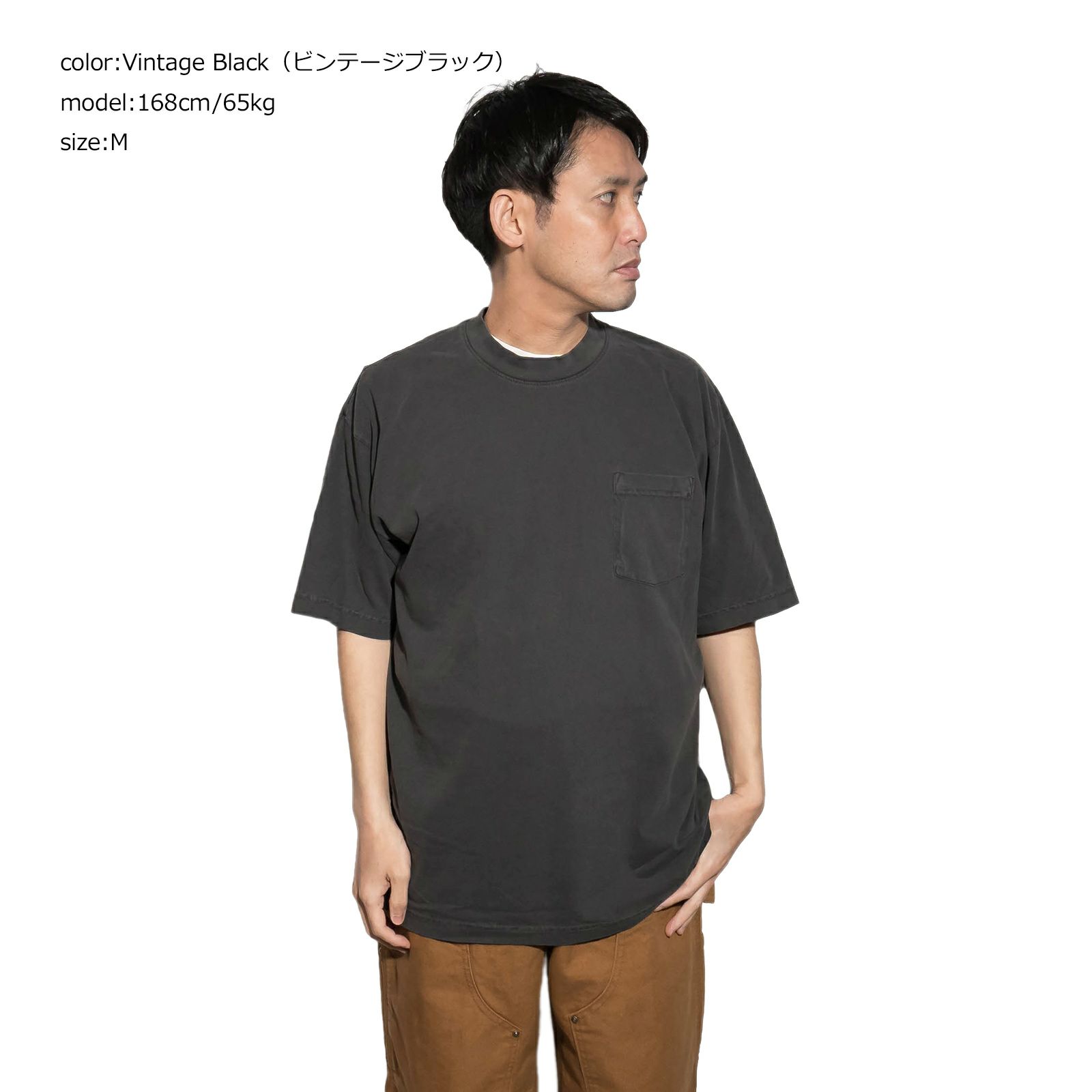 ロサンゼルスアパレルLOSANGELESAPPAREL1809GD6.5オンス半袖ガーメントダイポケットTシャツ