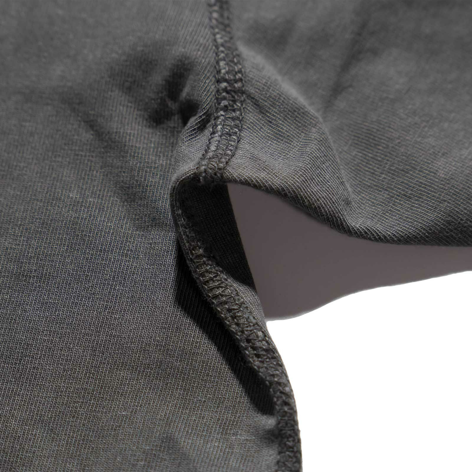 ヘルスニットHealthknitHR25S-M104U.S.コットンジャージー硫化染め半袖ヘンリーネックTシャツ