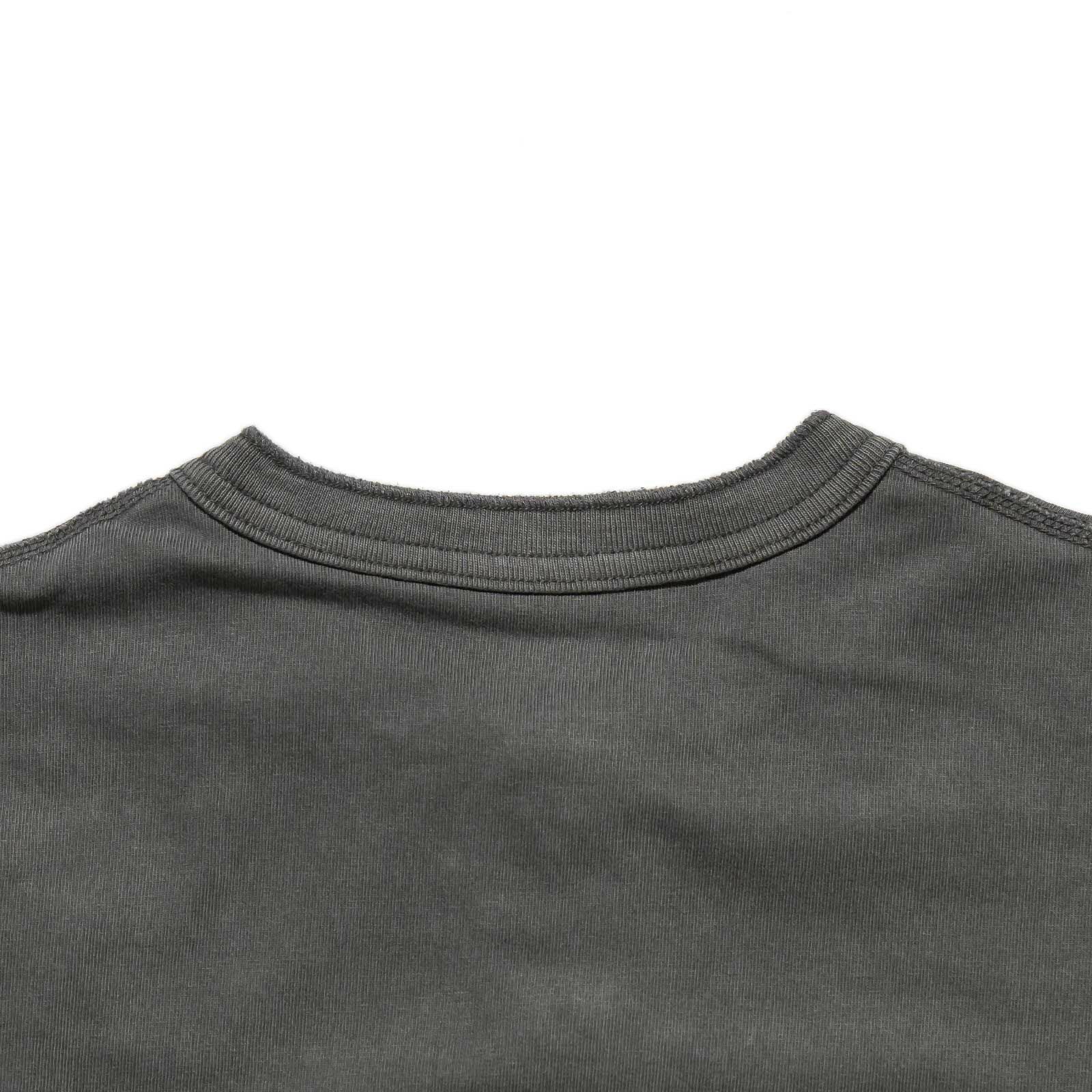 ヘルスニットHealthknitHR25S-M104U.S.コットンジャージー硫化染め半袖ヘンリーネックTシャツ