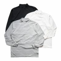 カルクルーCalCru長袖モックネックTシャツ