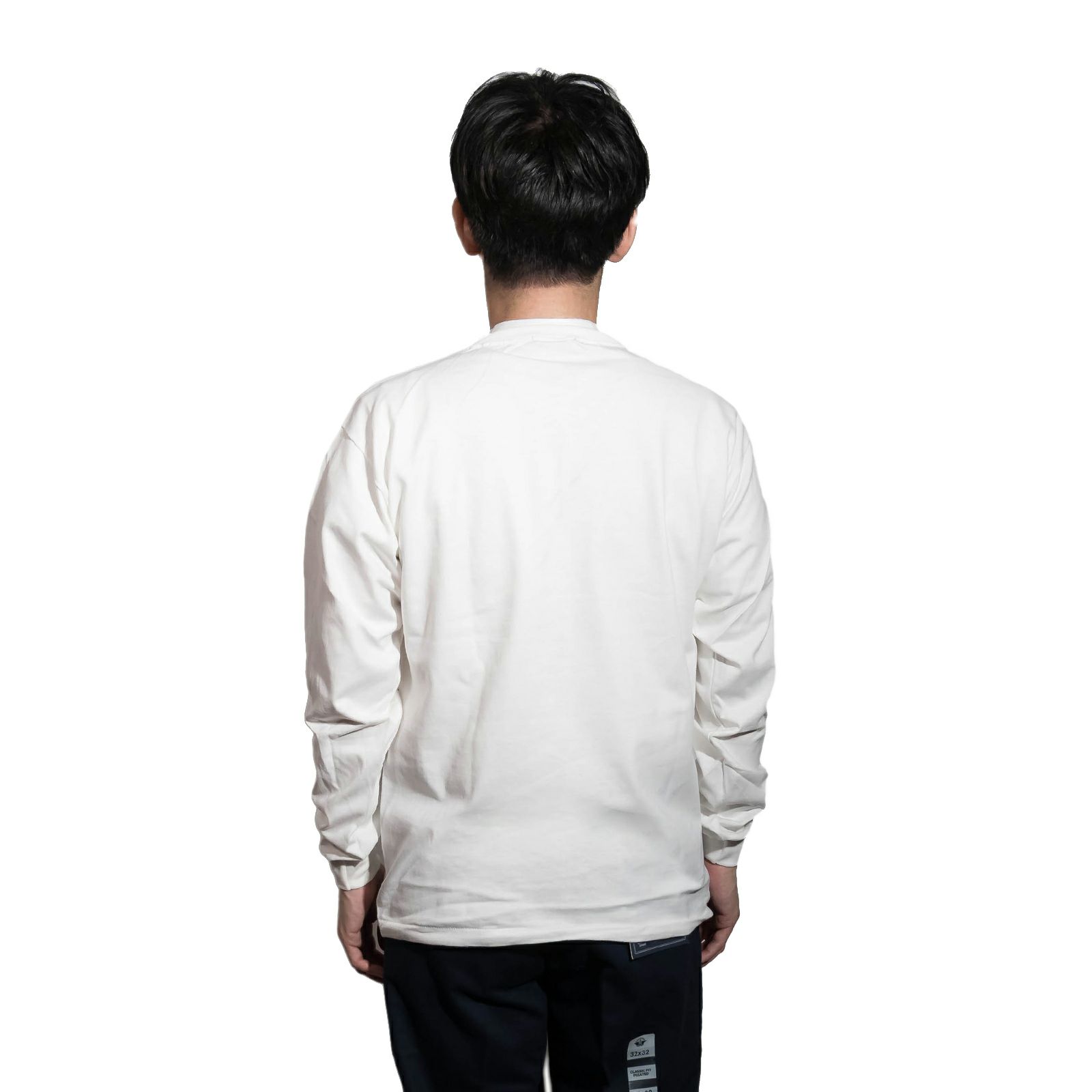 カルクルーCalCru長袖モックネックTシャツ