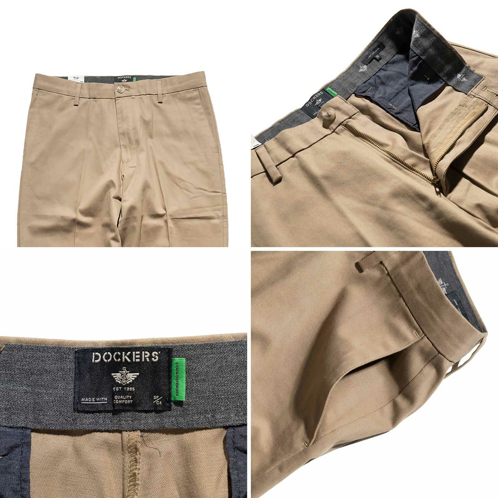 ドッカーズDOCKERSシグネチャーアイロンフリーカーキクラッシックフィットステインディフェンダー