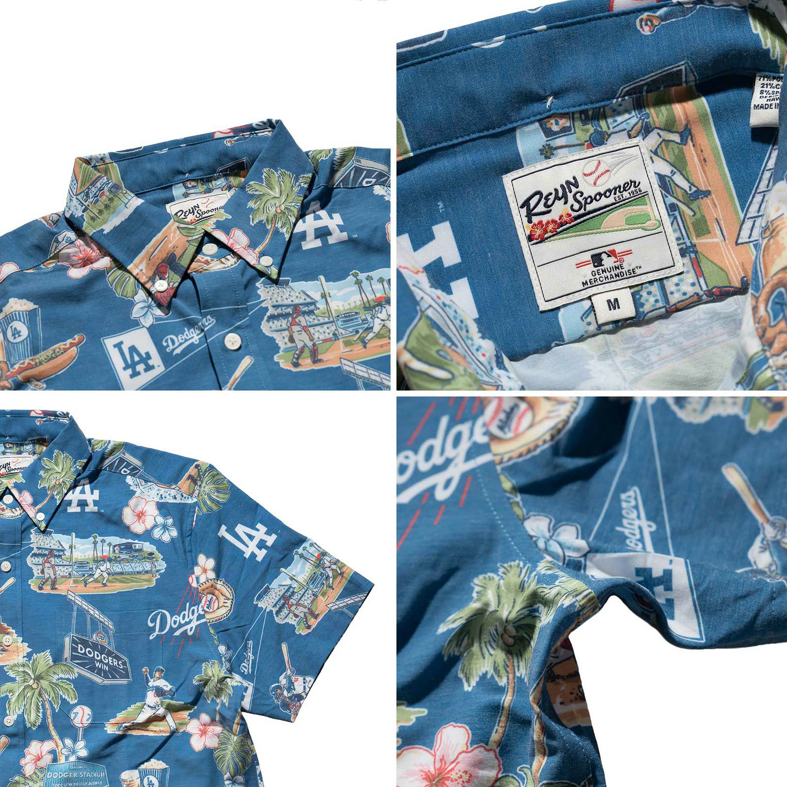 レインスプーナーREYNSPOONER半袖アロハシャツフルオープンシーニックメジャーリーグ公式