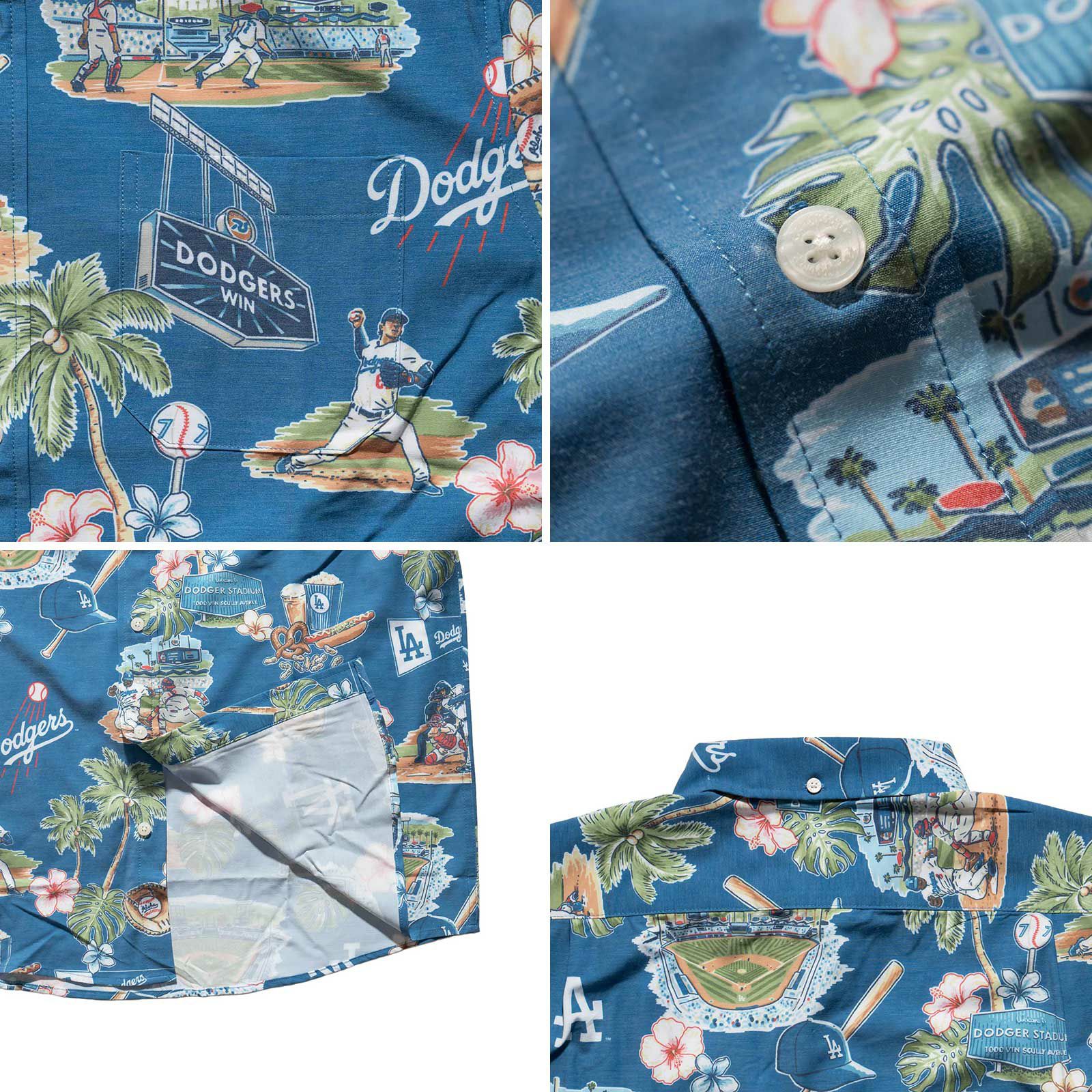 レインスプーナーREYNSPOONER半袖アロハシャツフルオープンシーニックメジャーリーグ公式