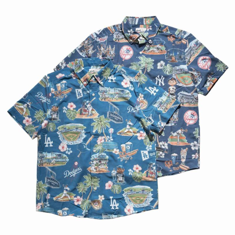 レインスプーナーREYNSPOONER半袖アロハシャツフルオープンシーニックメジャーリーグ公式