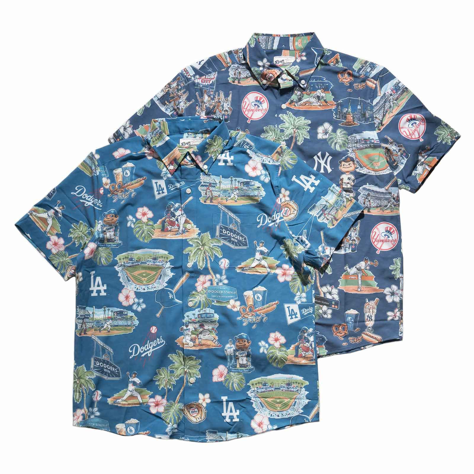 レインスプーナーREYNSPOONER半袖アロハシャツフルオープンシーニックメジャーリーグ公式