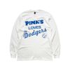 ピンクスホットドッグスPINK’SHOTDOGS長袖Tシャツピンクスラブズドジャーズ