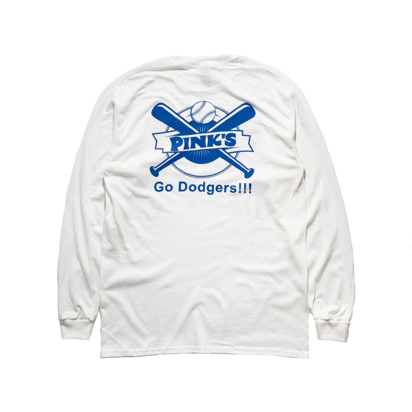 ピンクスホットドッグスPINK’SHOTDOGS長袖Tシャツピンクスラブズドジャーズ