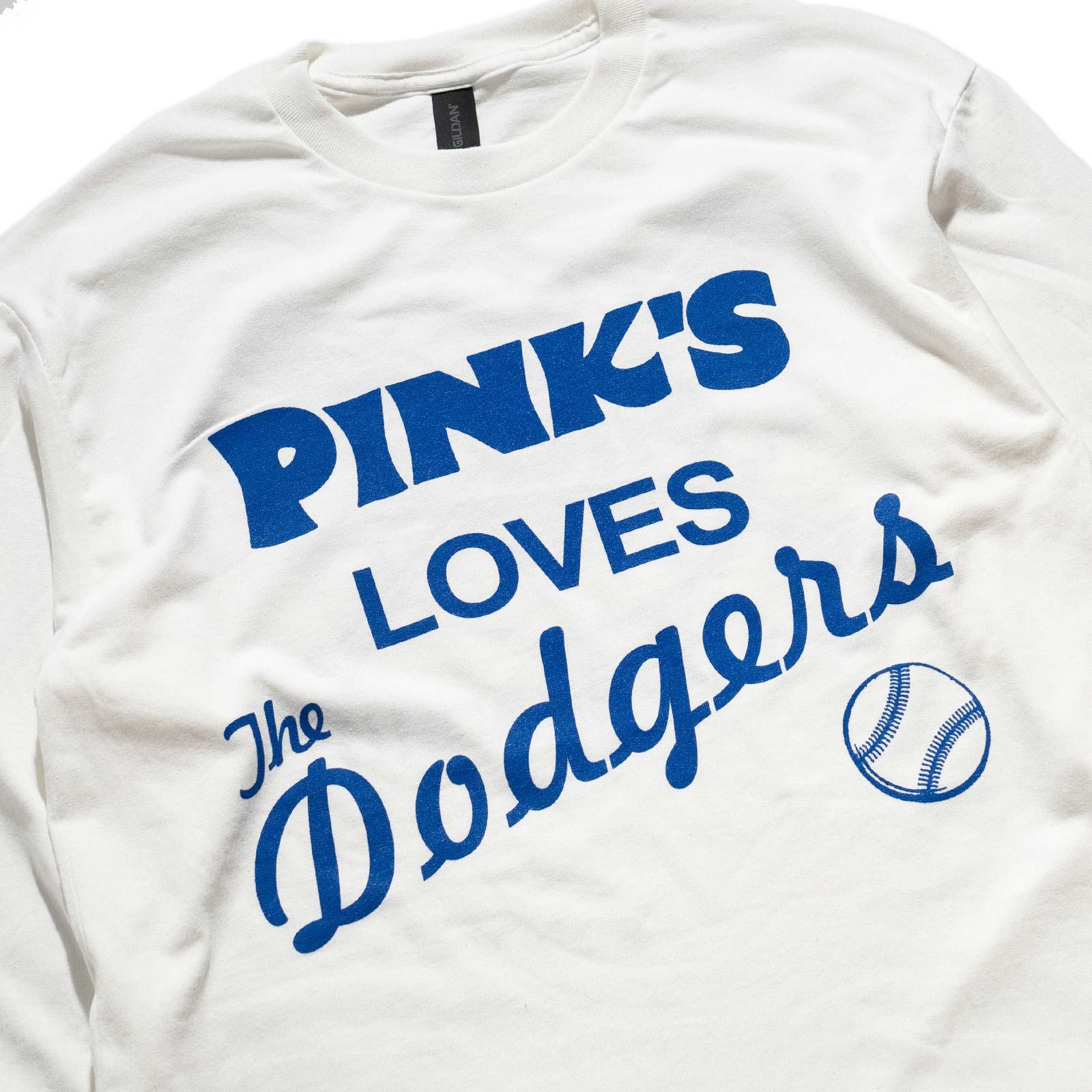 ピンクスホットドッグスPINK’SHOTDOGS長袖Tシャツピンクスラブズドジャーズ