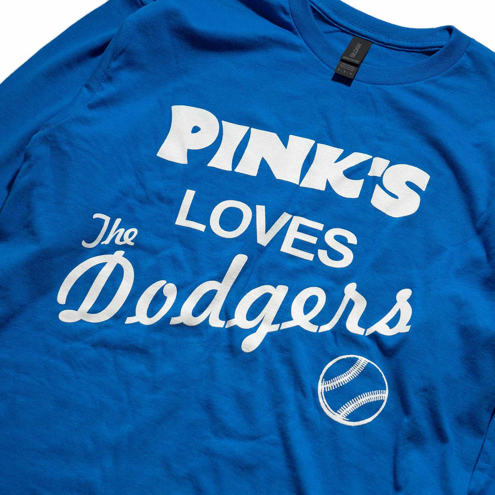 ピンクスホットドッグスPINK’SHOTDOGS長袖Tシャツピンクスラブズドジャーズ