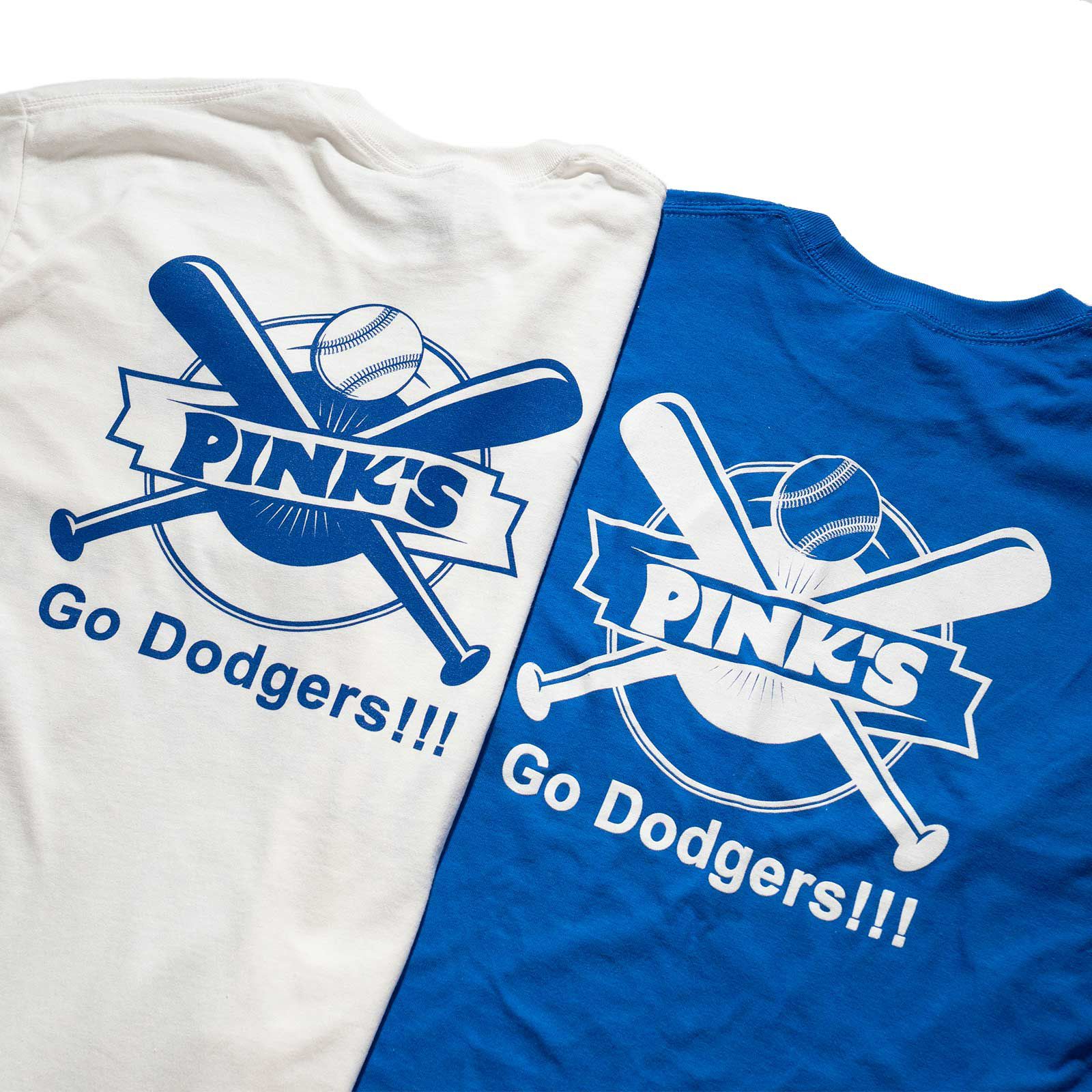 ピンクスホットドッグスPINK’SHOTDOGS長袖Tシャツピンクスラブズドジャーズ