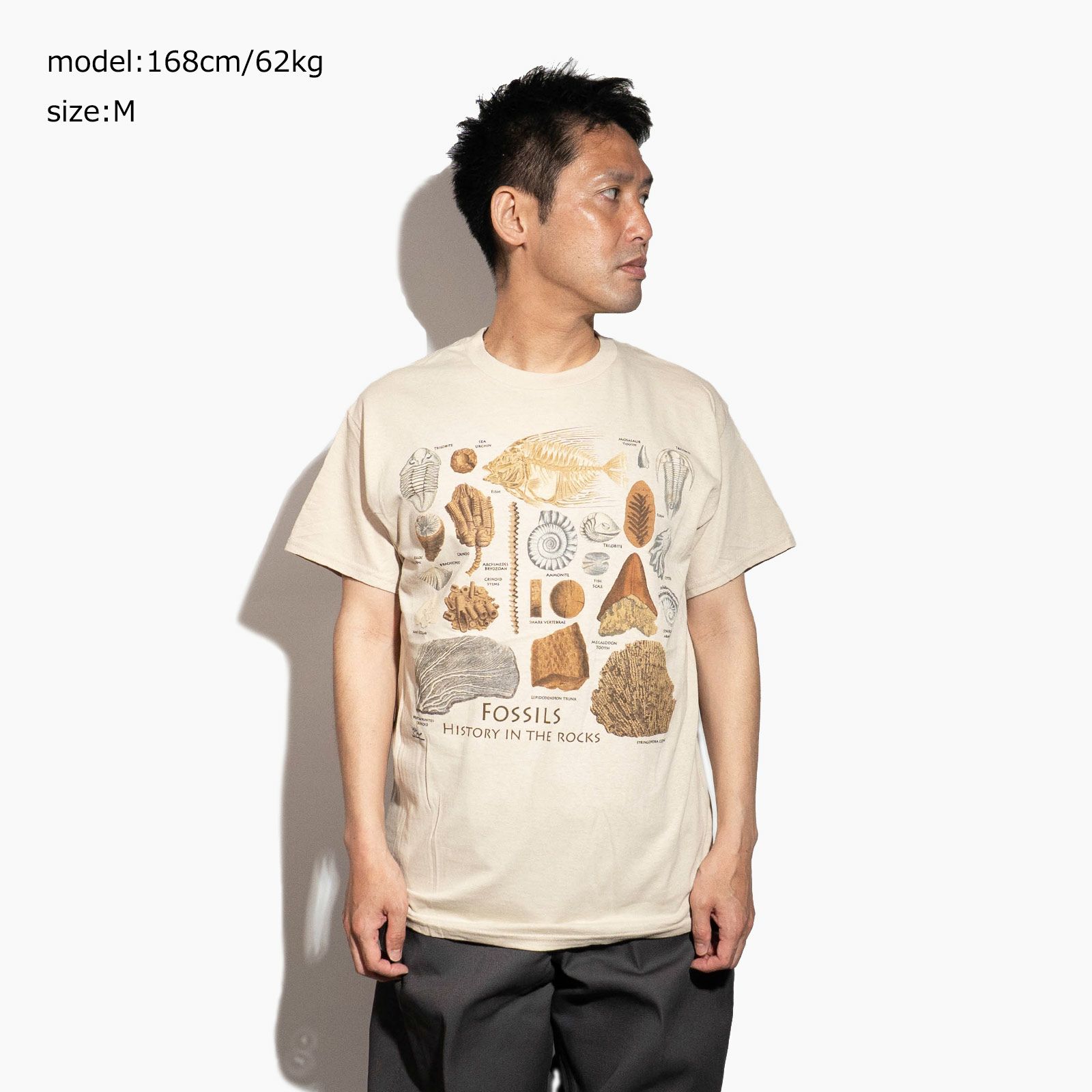 アトラススクリーンプリンティングATLASSCREENPRINTING半袖Tシャツフォッシルズガイド