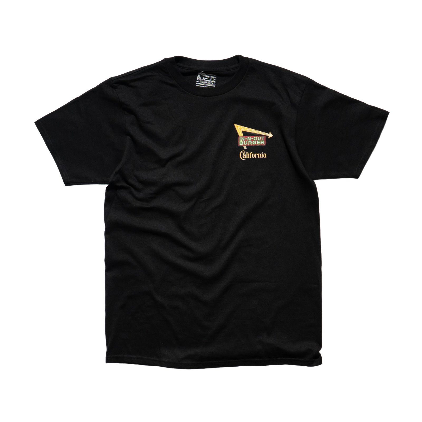 インアンドアウトバーガー半袖Tシャツ2025ビーチクルーズブラック