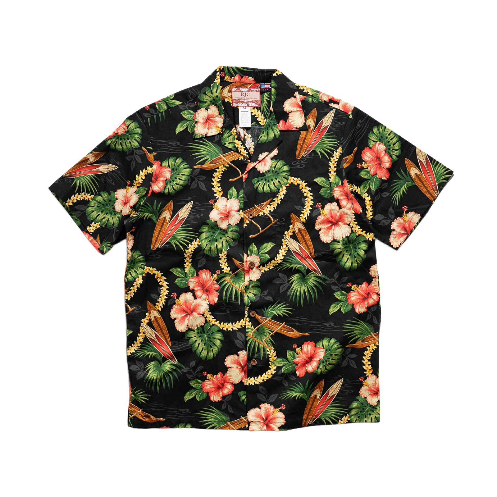 ロバートJクランシーRJC半袖アロハシャツ#10240Rハワイ製