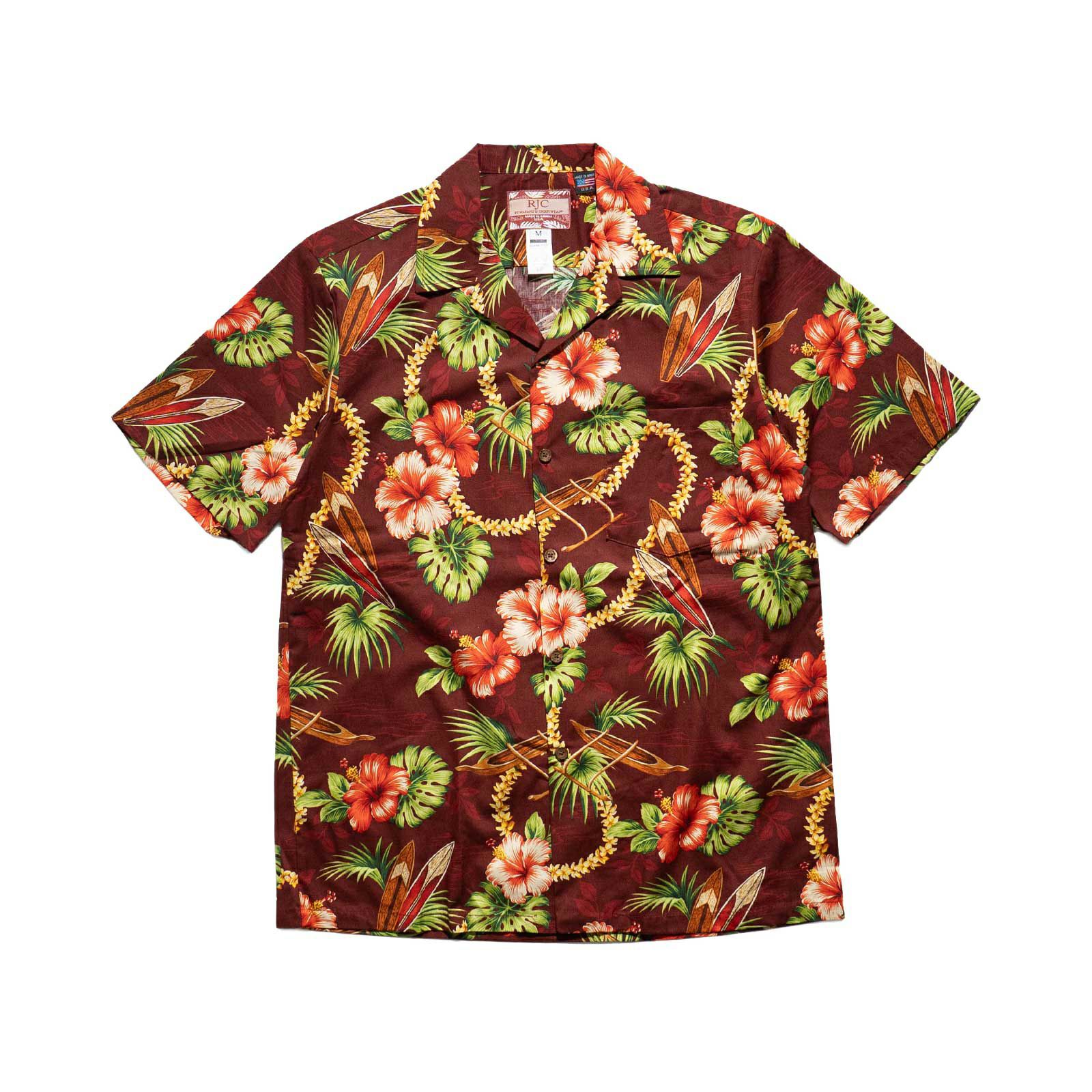 ロバートJクランシーRJC半袖アロハシャツ#10240Rハワイ製
