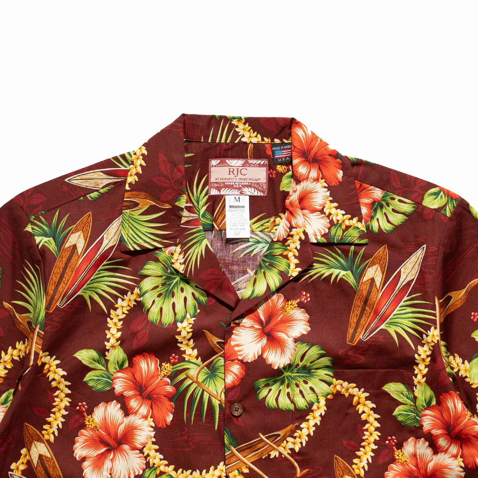 ロバートJクランシーRJC半袖アロハシャツ#10240Rハワイ製