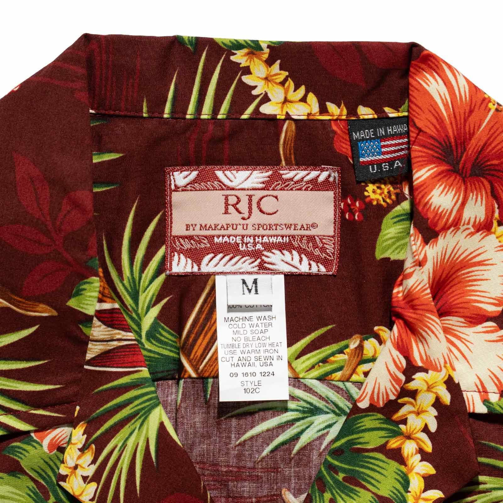 ロバートJクランシーRJC半袖アロハシャツ#10240Rハワイ製